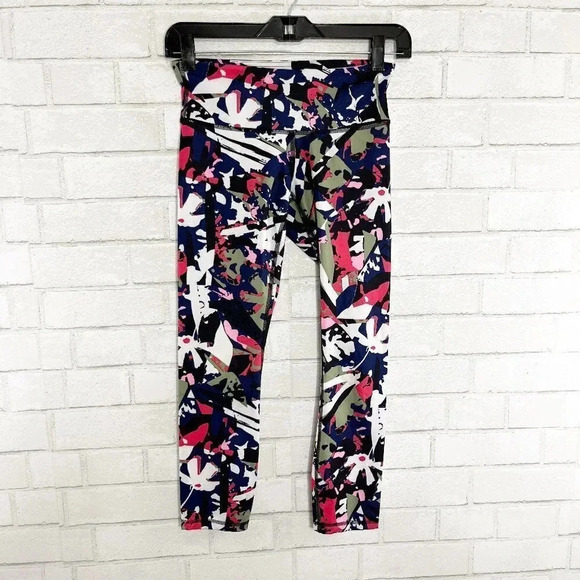 lululemon athletica Pants - Lululemon Pop Cut Boom Juice Multi Cropped Wunder Under Pull On Leggings Size 4